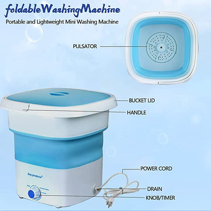 8L Portable Foldable Mini Washing Machine