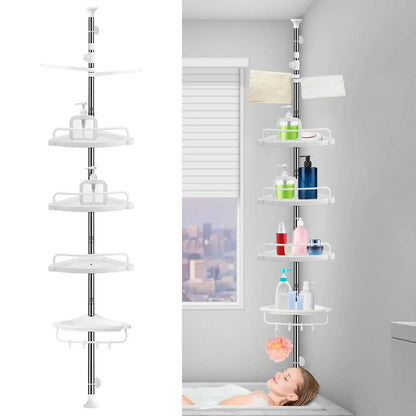 4 Tier Adjustable Shelf Bathroom Organizer